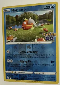 Pokemon Go TCG Magikarp Reverse Holo 021/078 Near Mint - Image 3