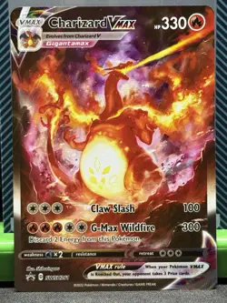 Pokemon TCG Charizard VMAX SWSH261 Black Star Promos Holo Card NM Condition - Image 1