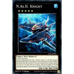 N.As.H. Knight LED9-EN003 Yu-Gi-Oh! Card Super Rare 1st Edition - Image 1