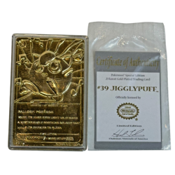 Pokemon Burger King 23K Gold Plated Pokemon Card 1999 Jigglypuff #39 - Image 2