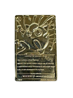 Pokemon Burger King 23K Gold Plated Pokemon Card 1999 Jigglypuff #39 - Image 4