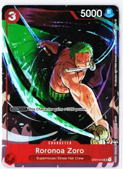 Roronoa Zoro (Gift Collection 2023) SR One Piece Promotion Cards ST01-013 NM - Image 1