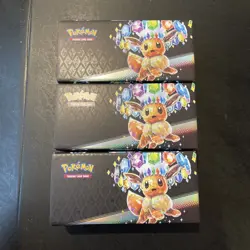Pokemon Card TCG- Scarlet & Violet Prismatic Evolutions Surprise Box Empty 3x - Image 1