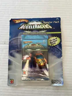 Hot Wheels AcceleRacers 15 Card Booster Pack Collectible Card Game - Image 1