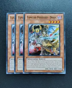 Yu-Gi-Oh - Familiar Possessed Dharc 3X - Full Playset - Image 1