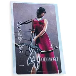 Sony PlayStation 2 PS2 Resident Evil Biohazard 4 Ada Wong Memory Card Sticker - Image 1