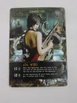 Resident Evil Deck Building Game Ada Wong CH-006 Foil Promo Card - Capcom Bandai - Image 1