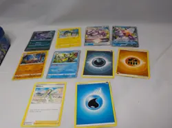 Assorted Mixed Lot of 80 Pokemon Cards with Pokemon Tin Box Case - Image 2