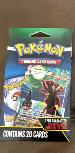 Pokemon TCG Umbreon VMAX 20 Card Pack - Walmart Exclusive Mystery -Sealed - Image 1