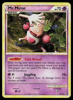 Pokemon Card Mr. Mime 29/95 Call of Legends - Image 1