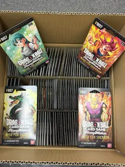 Bandai Dragon Ball Super Cards Fusion World Wish For Shenron FB07 (100 PACKS) - Image 1