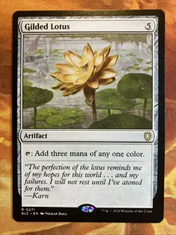 MTG Gilded Lotus Commander: Bloomburrow Rare Artifact Near-Mint!!! - Image 1