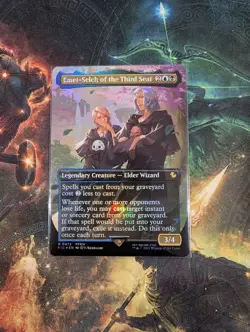 Emet-Selch of the Third Seat (Borderless) (Chocobo Track Foil) Final Fantasy MTG - Image 1