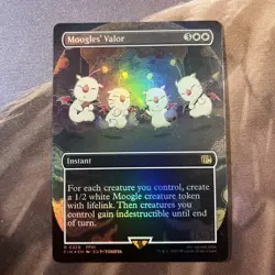 MTG / Moogles’ Valor - Borderless - FoiL/ Nm & Never Played - Image 1