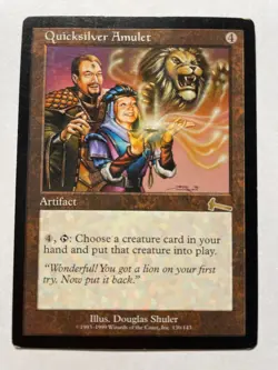 Magic the Gathering Urza's Legacy Quicksilver Amulet - Image 1