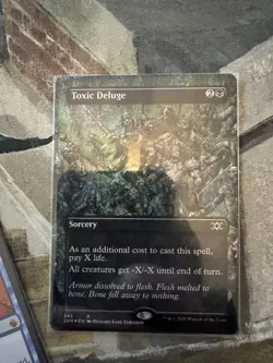 MTG Toxic Deluge (Borderless) Double Masters Foil Near Mint - Image 1