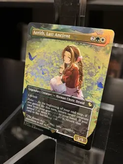Aerith, Last Ancient (Borderless) (Chocobo Track Foil) Commander: Final Fantasy - Image 1