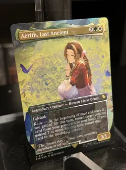 Aerith, Last Ancient (Borderless) (Chocobo Track Foil) Commander: Final Fantasy - Image 3