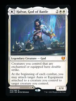 * * 1x Halvar, God of Battle x1 * * Kaldheim MTG NM Near Mint - Image 1