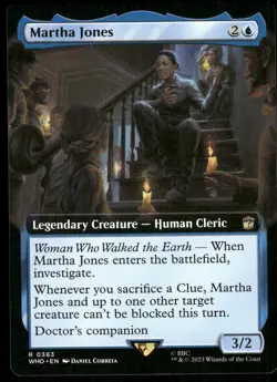 1x Martha Jones (Extended Art) - Universes Beyond: Doctor Who NM - MTG - Image 1