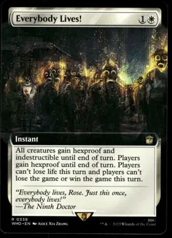 1x Everybody Lives! (Extended Art) - Universes Beyond: Doctor Who - NM - MTG - Image 1