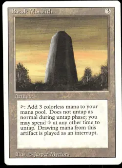 1x Basalt Monolith - Revised Edition - MP - MTG - Image 1