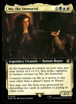 1x Me, the Immortal (Extended Art) - Universes Beyond: Doctor Who NM - MTG - Image 1