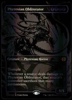 1x Foil Phyrexian Obliterator (Oil Slick Raised Foil) - Phyrexia: All Will Be On - Image 1