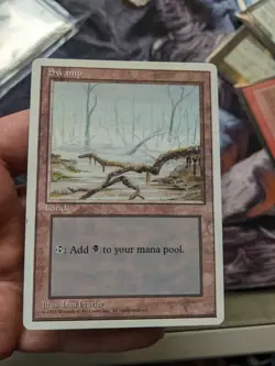 Swamp (A) MTG Alternate 4th Edition alt 4th - Image 1