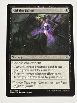 MTG War of the Spark Aid the Fallen 076/264 NM - Image 1