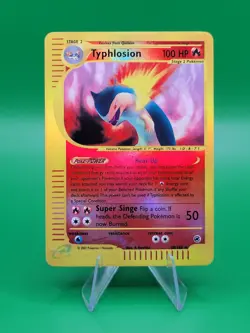 Pokemon Expedition Base Set Reverse Holo Rare Typhlosion 28/165 - Image 1