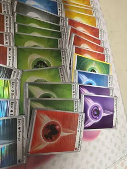 LOT OF 64x RANDOM Holo Energy Cards - Pokemon TCG Foil Energies! BB,WF,CZ,PRE - Image 3