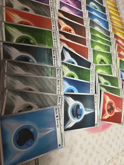 LOT OF 64x RANDOM Holo Energy Cards - Pokemon TCG Foil Energies! BB,WF,CZ,PRE - Image 5
