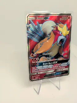Entei GX 71/73 Ultra Rare Full Art Shining Legends Near Mint Pokemon TCG - Image 2