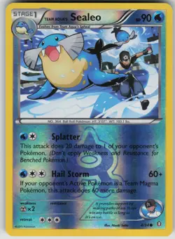 Pokemon TCG Team Aqua's Sealeo Common Reverse Holo Double Crisis 4/34 - Image 1
