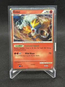 Pokemon TCG Entei TCG Call of Legends SL3 Holo - NM-/LP+ - Image 1