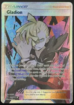 Pokemon TCG Gladion Full Art Trainer Full Art Crimson Invasion 109/111 NM - Image 1