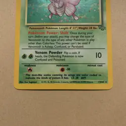 Pokemon TCG Venomoth Jungle 13/64 Holo Unlimited Holo Rare - Near Mint - Image 3