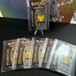 Lot of 6 - Pokemon Celebrations 25th Anniversary Single Booster Packs - Image 1