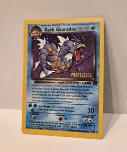 Dark Gyarados #8/82 Holo Team Rocket Vintage Prerelease Promo Pokemon WOTC - Image 1