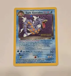 Dark Gyarados #8/82 Holo Team Rocket Vintage Prerelease Promo Pokemon WOTC - Image 2