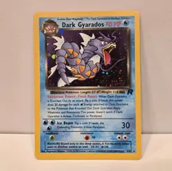 Dark Gyarados #8/82 Holo Team Rocket Vintage Prerelease Promo Pokemon WOTC - Image 3