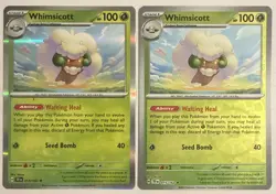 Pokemon TCG Whimsicott Scarlet & Violet Temporal Forces 015/162 Reverse Holo NM - Image 1