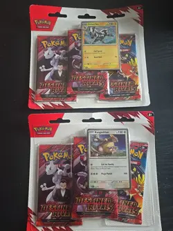 2x Pokemon TCG: Scarlet & Violet - Destined Rivals 3 Pack Blister New Sealed - Image 1