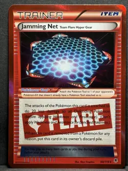Pokemon TCG XY Phantom Forces Holo Rare Trainer Jamming Net 98/119 LP - Image 1