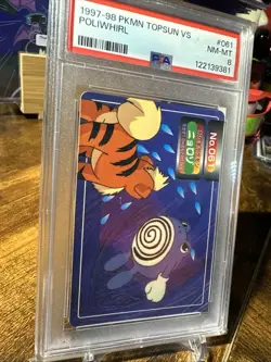 1997 Pokemon Japanese Topsun VS #061 Poliwhirl PSA 8 - Image 3