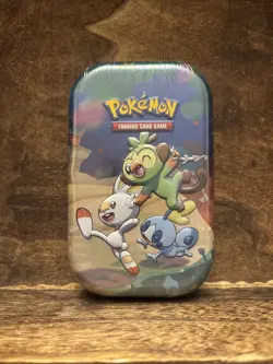 Pokemon TCG Celebrations Mini Tin - GALAR 2021 SEALED Scorbunny Grookey Sobble 820650809378 - Image 1