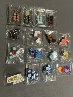 SEALED Pokemon TCG Dice Lot Of 14 Different Sets Plus Vstar And Coin Marker - Image 1