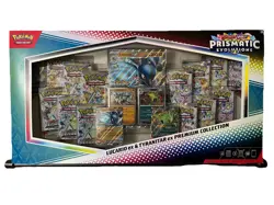 Pokemon Scarlet & Violet Prismatic Evolutions Lucario ex & Tyranitar ex Premium - Image 1