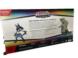 Pokemon Scarlet & Violet Prismatic Evolutions Lucario ex & Tyranitar ex Premium - Image 2